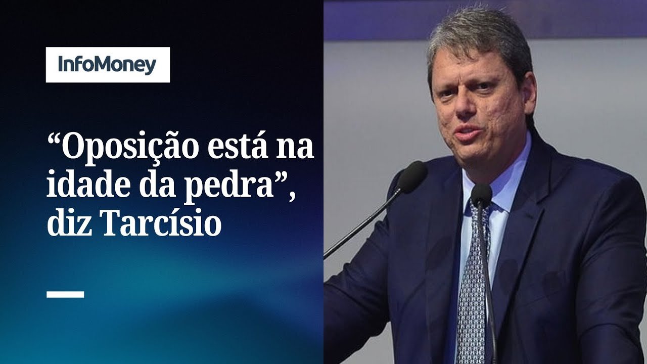 Tarcísio diz que oposição está na idade da pedra e defende privado | InfoMoney News