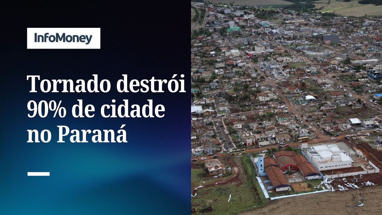 Tornado no Paraná com ventos de até 250 km/h deixa seis mortos | InfoMoney News