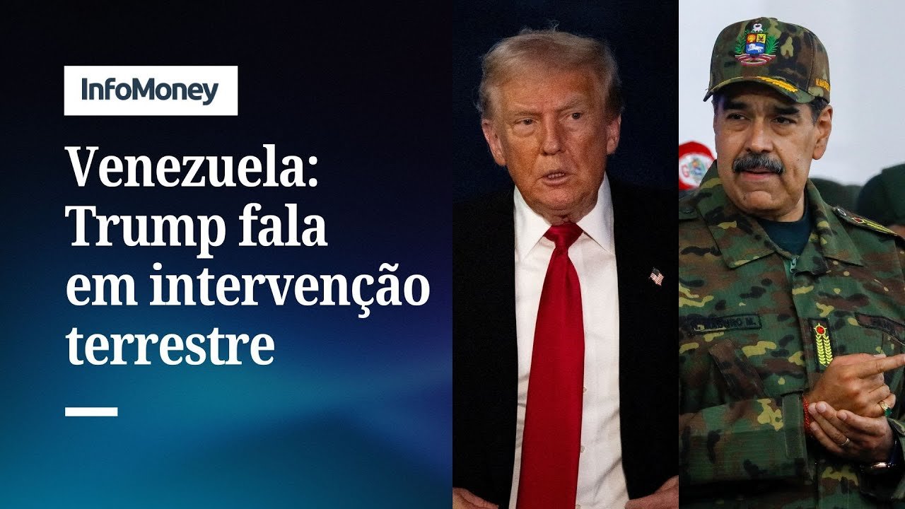 Trump diz que EUA realizarão intervenção militar terrestre na Venezuela | InfoMoney News
