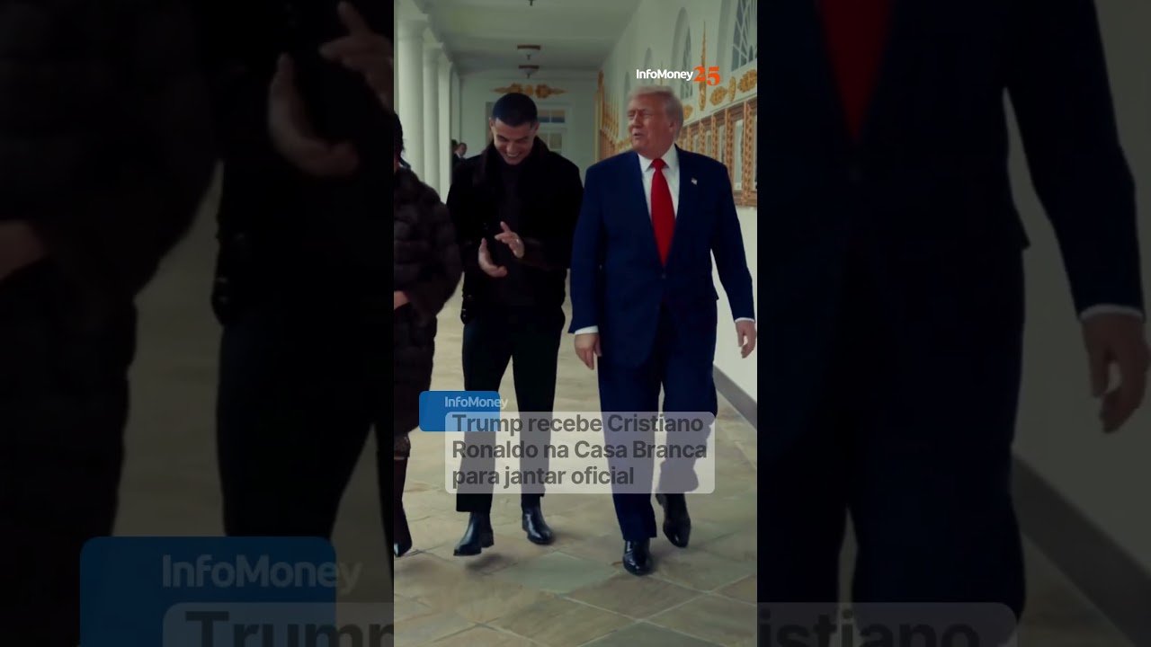 Trump recebe Cristiano Ronaldo na Casa Branca para jantar oficial