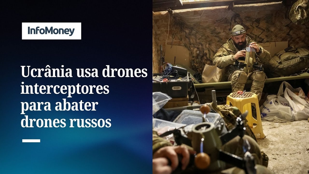 Ucrânia usa drones interceptores para abater drones russos