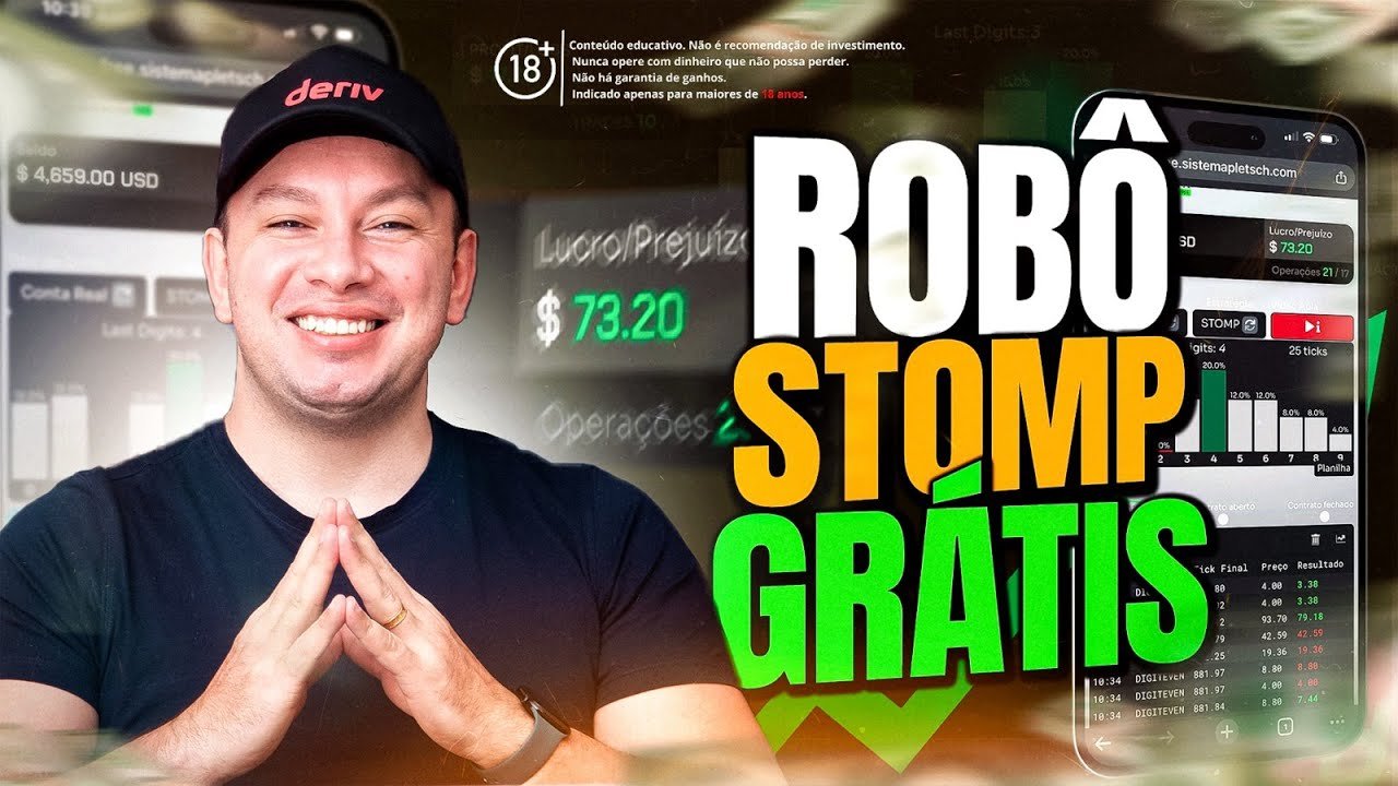 Usei o Robô STOMP Grátis no Celular e Lucrei $73! (Passo a Passo)