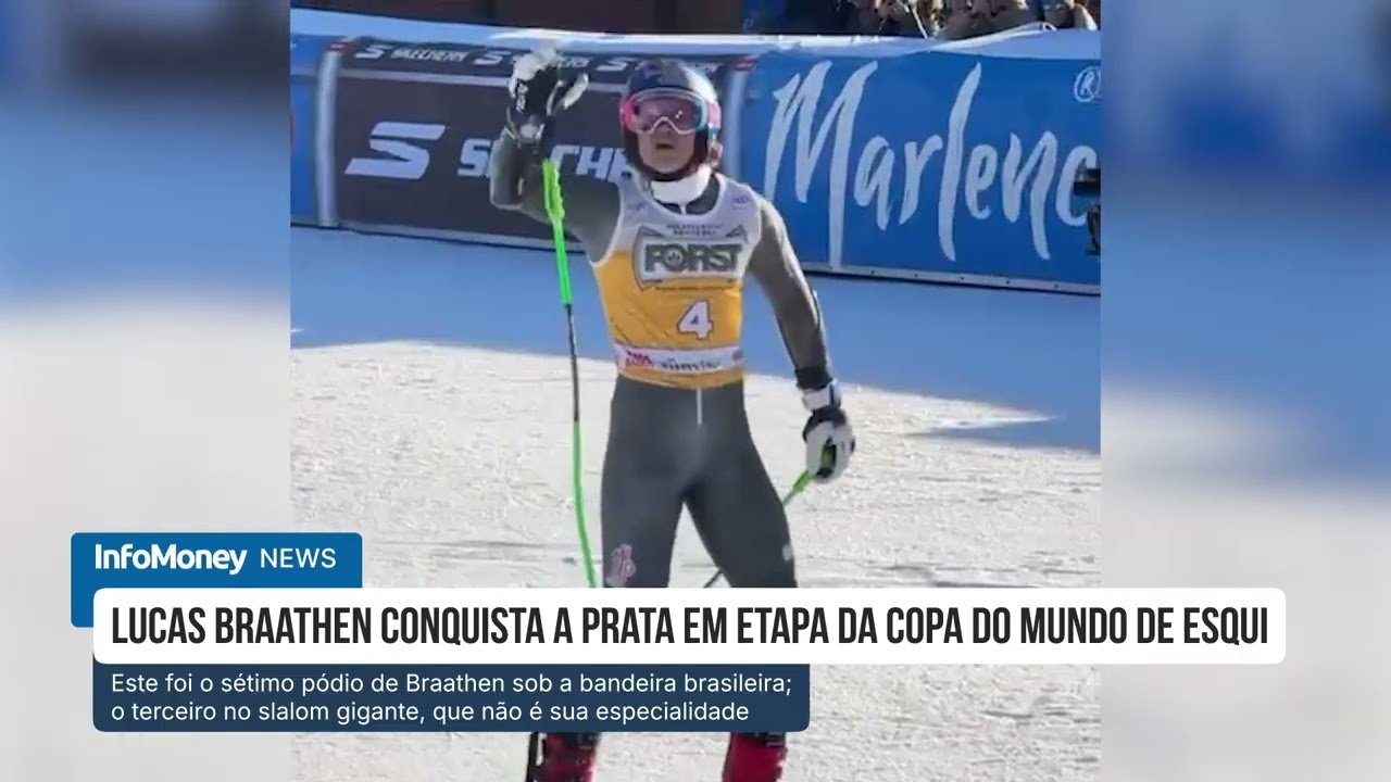 Brasileiro conquista medalha de prata em etapa da Copa do Mundo de esqui