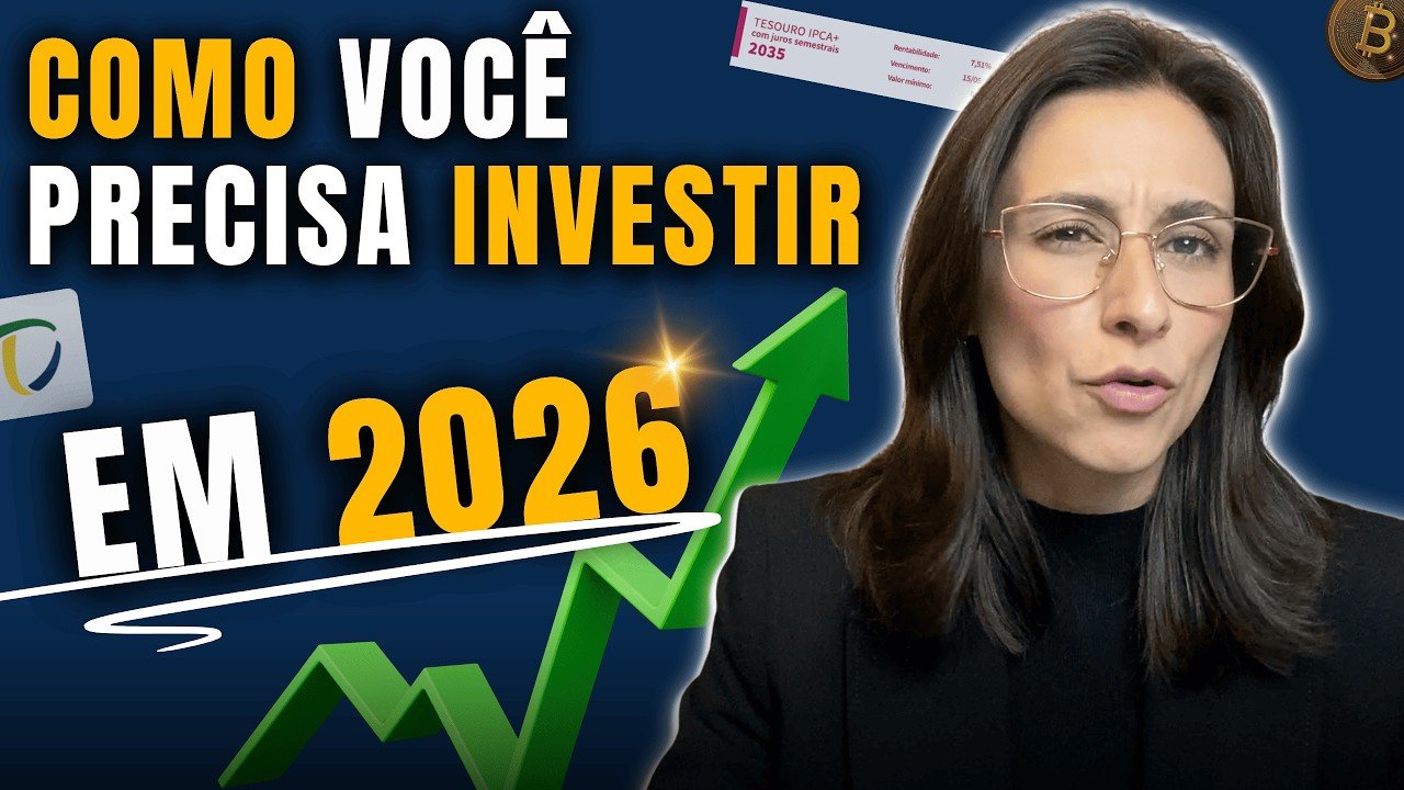 Como Investir em 2026: Os 5 investimentos que podem bombar no novo ano!