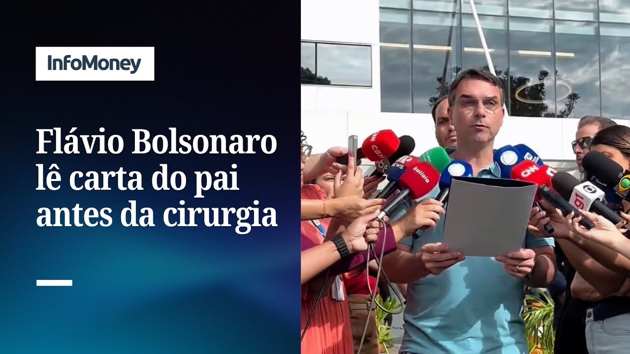 Em carta, Bolsonaro diz “entregar o próprio filho” e oficializa Flávio para 2026