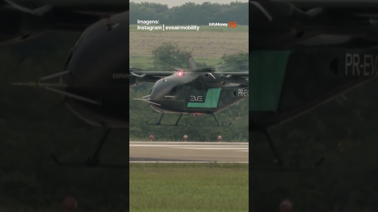 Eve, controlada pela Embraer, divulga primeiro voo de carro voador feito pela empresa