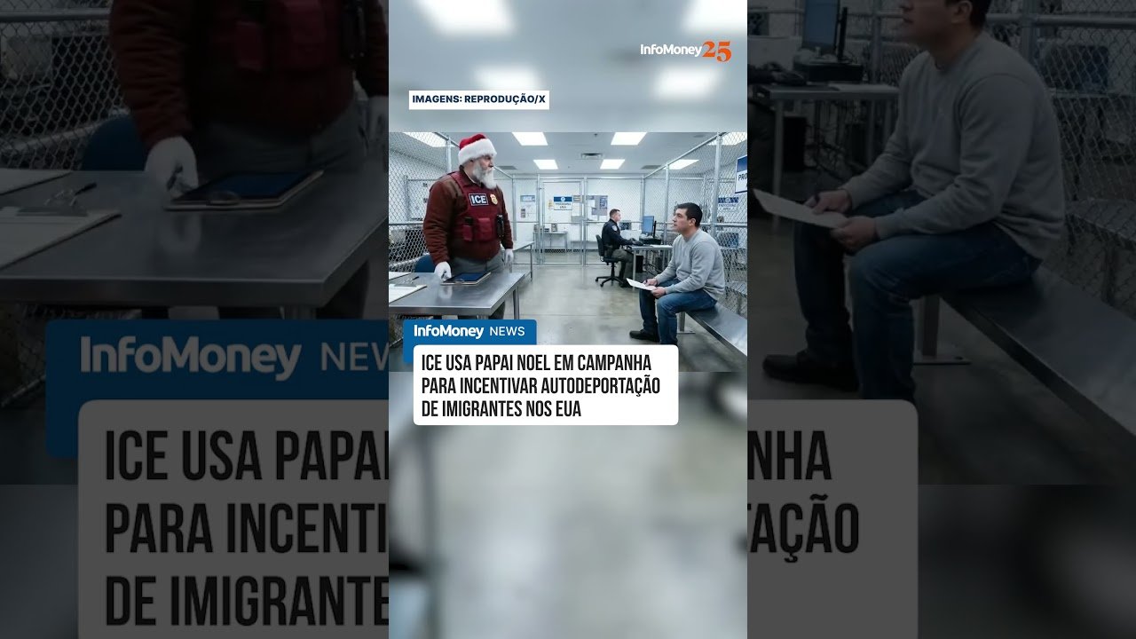 ICE usa Papai Noel em campanha para incentivar autodeportação de imigrantes nos EUA