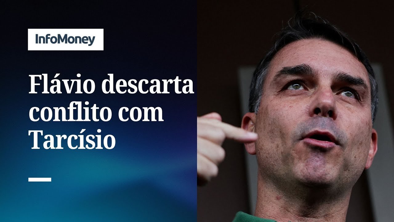 Não vão conseguir fazer Tarcísio e eu brigarmos, diz Flávio Bolsonaro | InfoMoney News