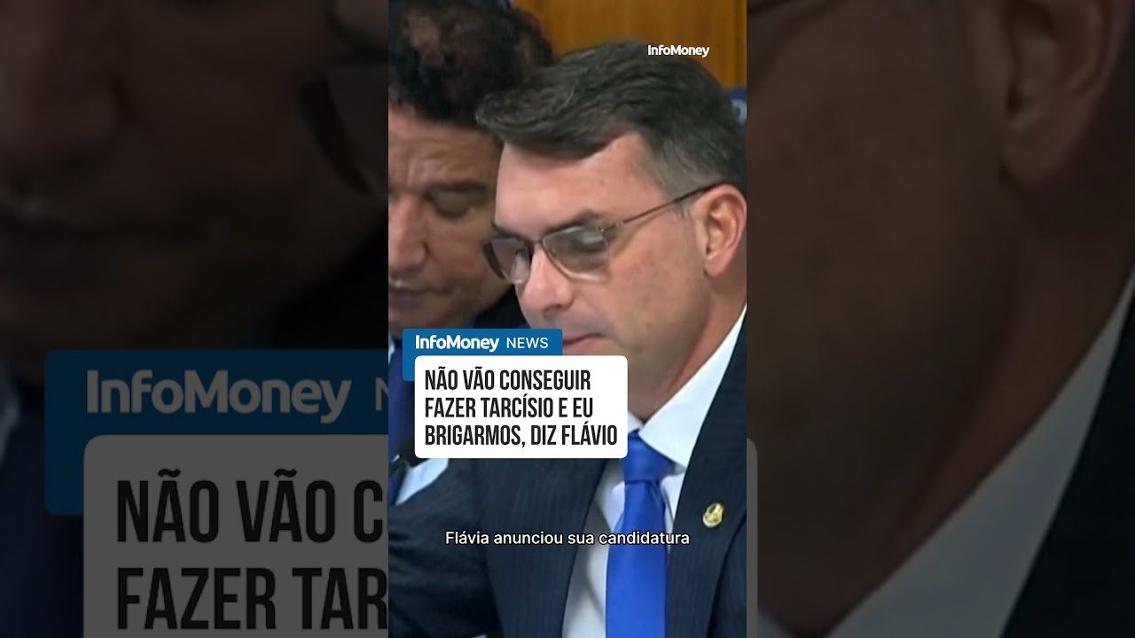 Não vão conseguir fazer Tarcísio e eu brigarmos, diz Flávio Bolsonaro