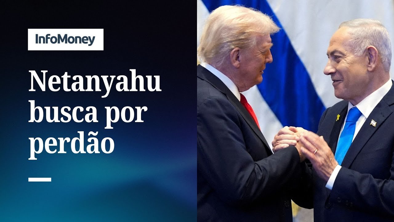 Netanyahu comparece a tribunal após pedido de perdão apoiado por Trump | InfoMoney News
