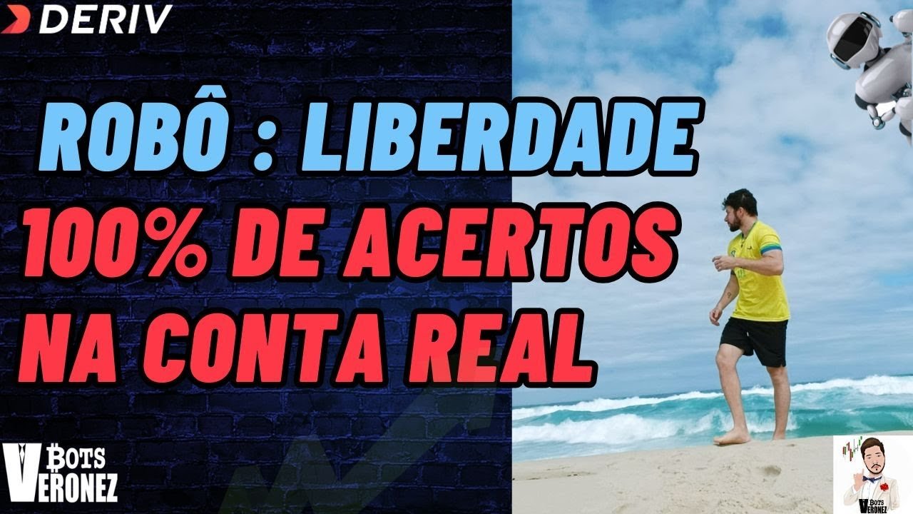 Robô LIBERDADE faz 30 Acertos e Nenhum Erro na Conta Real Deriv.com 😍🤑