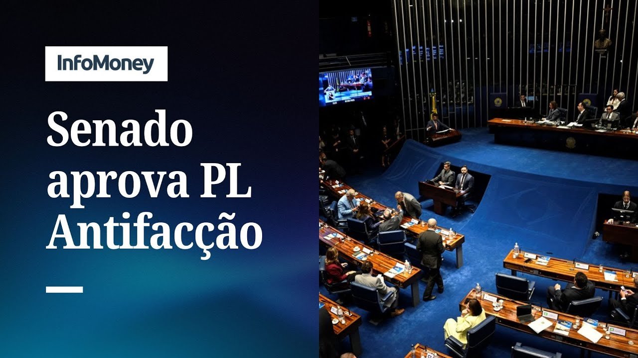 Senado aprova projeto de lei antifacção e texto volta à Câmara | InfoMoney News