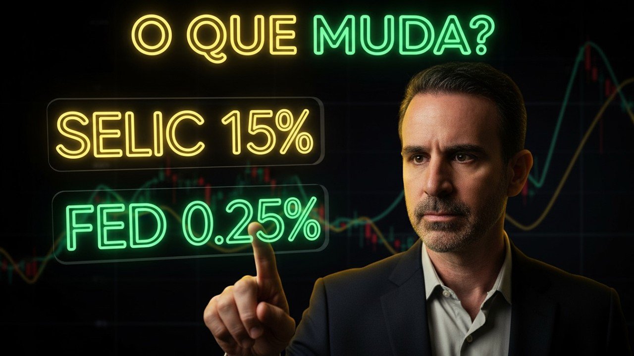 Super Quarta: Selic 15% e FED Cortou (Onde Investir Agora)