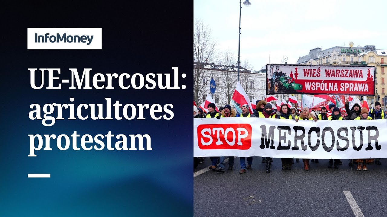 Agricultores protestam na Polônia contra acordo com o Mercosul-UE | InfoMoney News