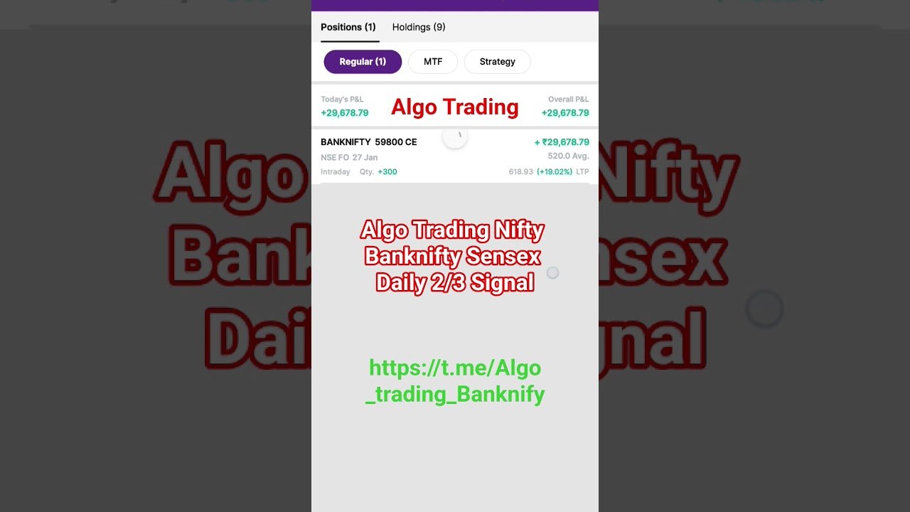 Algo Trading Nifty Banknifty Sensex Robo Trading #trading