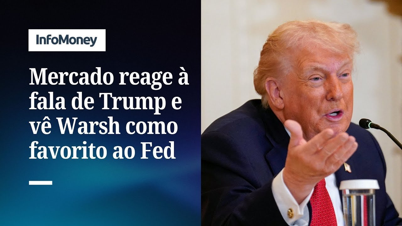 Após fala de Trump, Warsh passa a liderar apostas para o comando do Fed | InfoMoney News