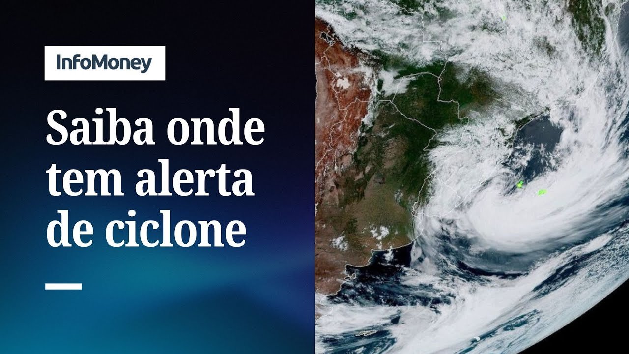 Ciclone leva alerta de chuva e ventos fortes ao Sul e Sudeste | InfoMoney News
