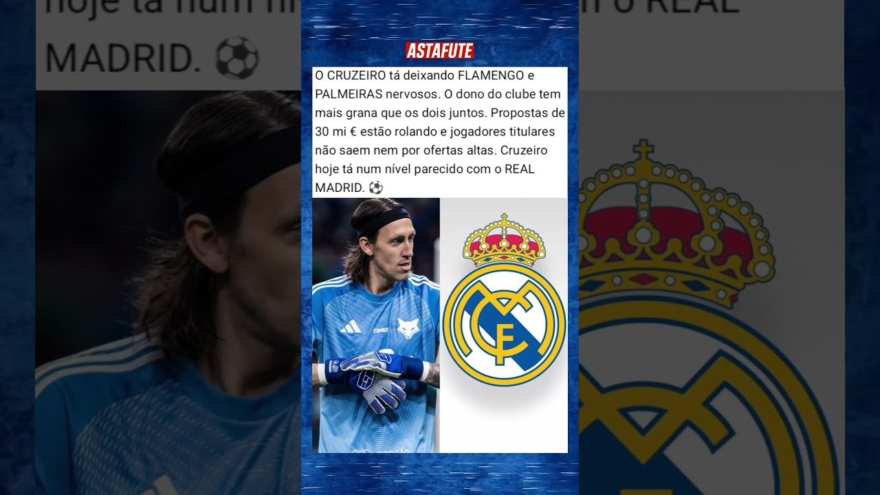 CRUZEIRO ESTÁ NO MESMO NÍVEL DO REAL MADRID? INVESTIMENTO MILIONÁRIO #shorts #futebol #cruzeiro
