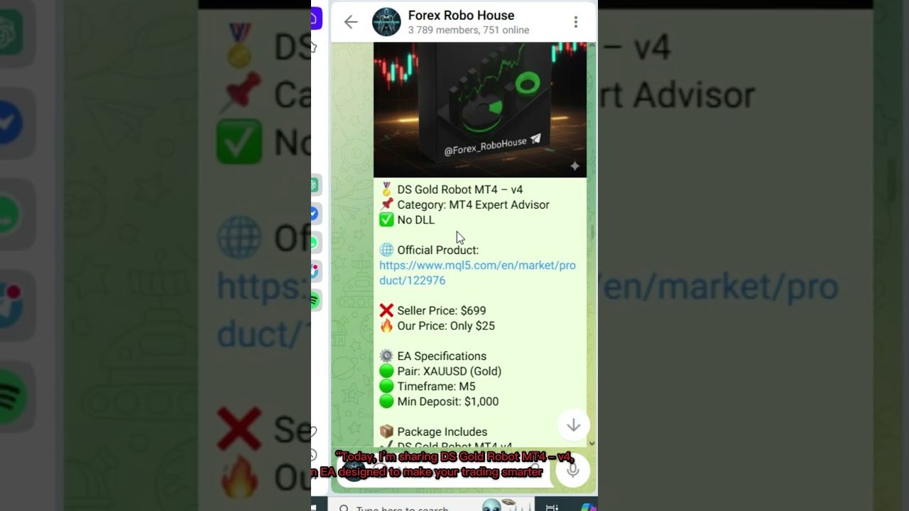 DS Gold Robot EA v4 – High-Accuracy XAUUSD Auto Trader (MT4)