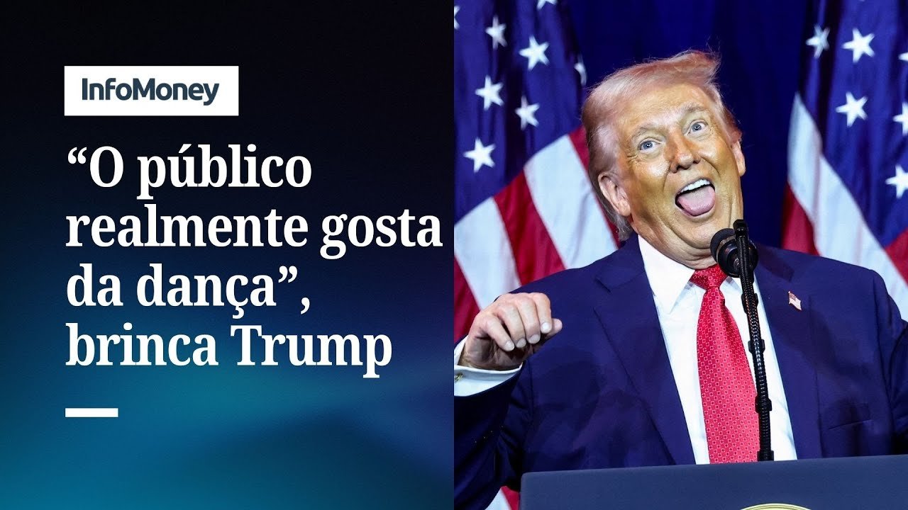 Durante coletiva sobre Venezuela Trump brinca sobre sua dança | InfoMoney News