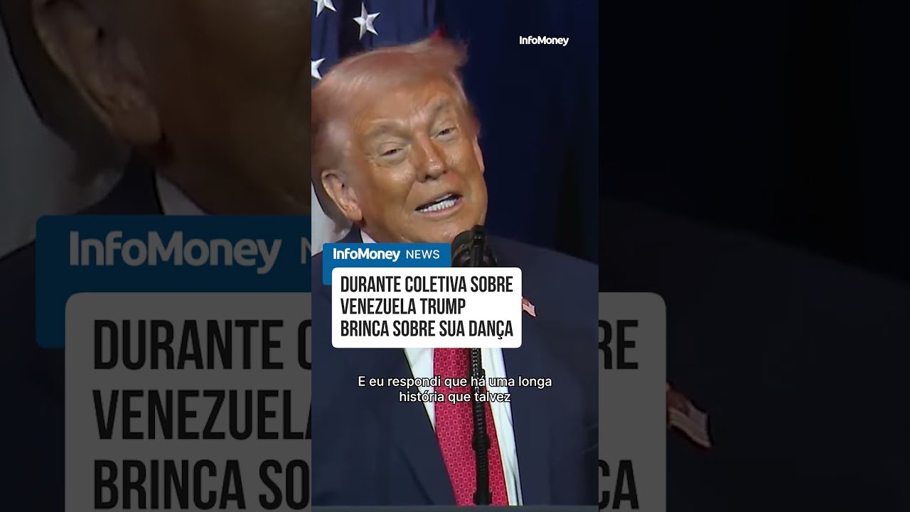 Durante coletiva sobre Venezuela Trump brinca sobre sua dança