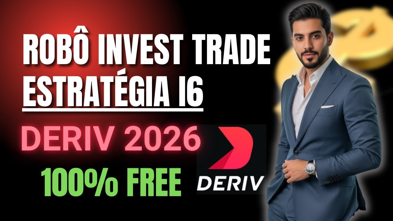 ESTRATEGIA I6 COM O ROBÔ INVEST TRADE PRA NEGOCIAR NA DERIV 100% FREE