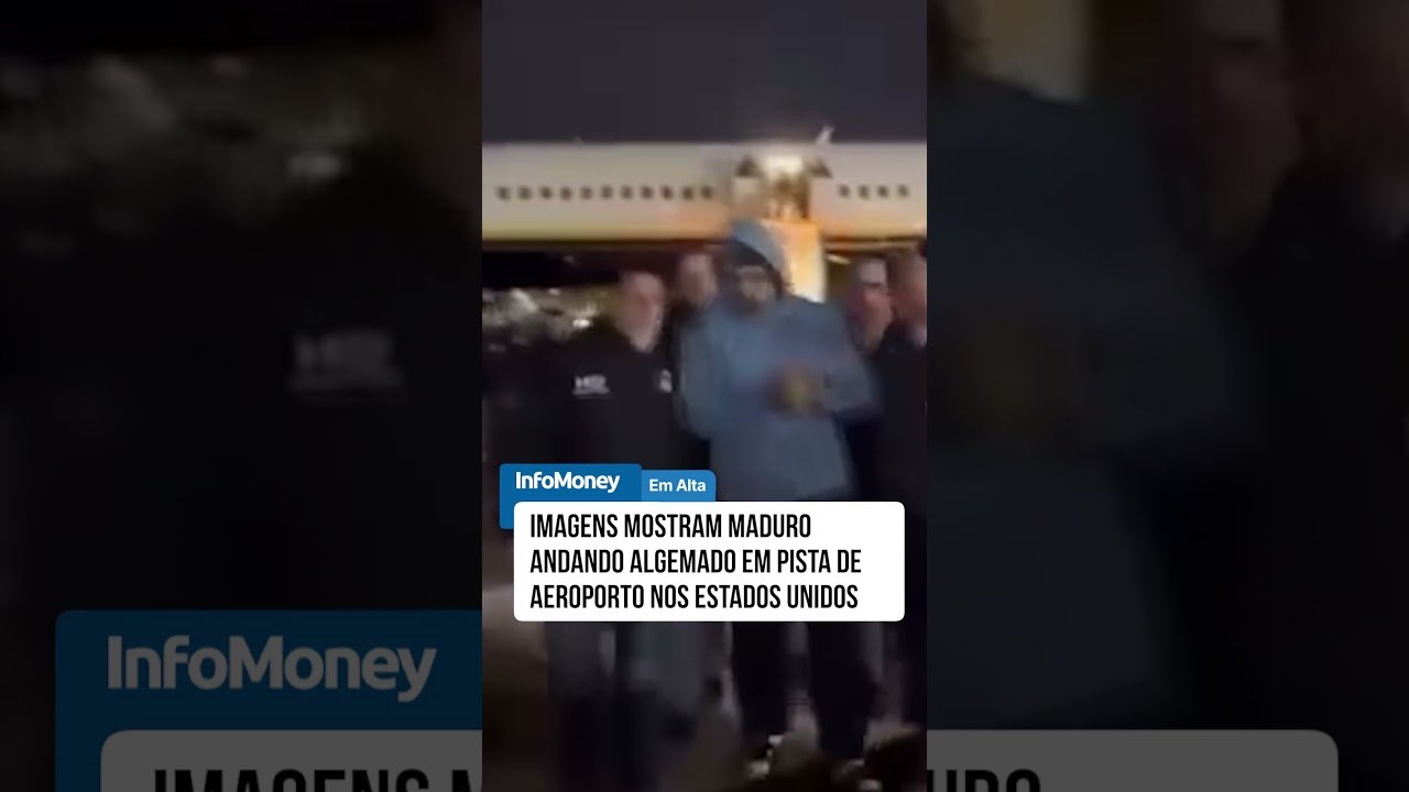 IMAGENS mostram Maduro andando algemado em pista de aeroporto em Nova York