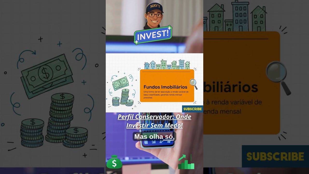 📈Investidor Conservador – Onde Investir Sem Medo! #perfilconservador #investimentos #investidor