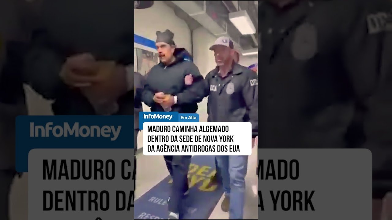 Maduro caminha algemado em agência antidrogas nos EUA
