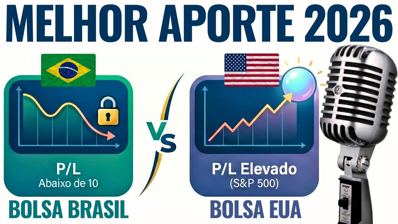 Melhor Aporte para 2026: Bolsa Brasil ou Bolsa EUA?