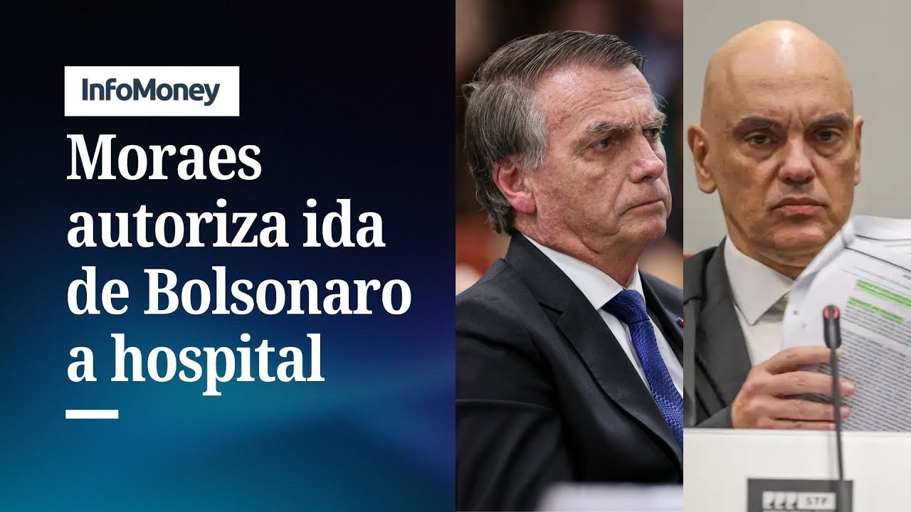 Moraes autoriza transferência de Bolsonaro ao hospital para exames | InfoMoney News