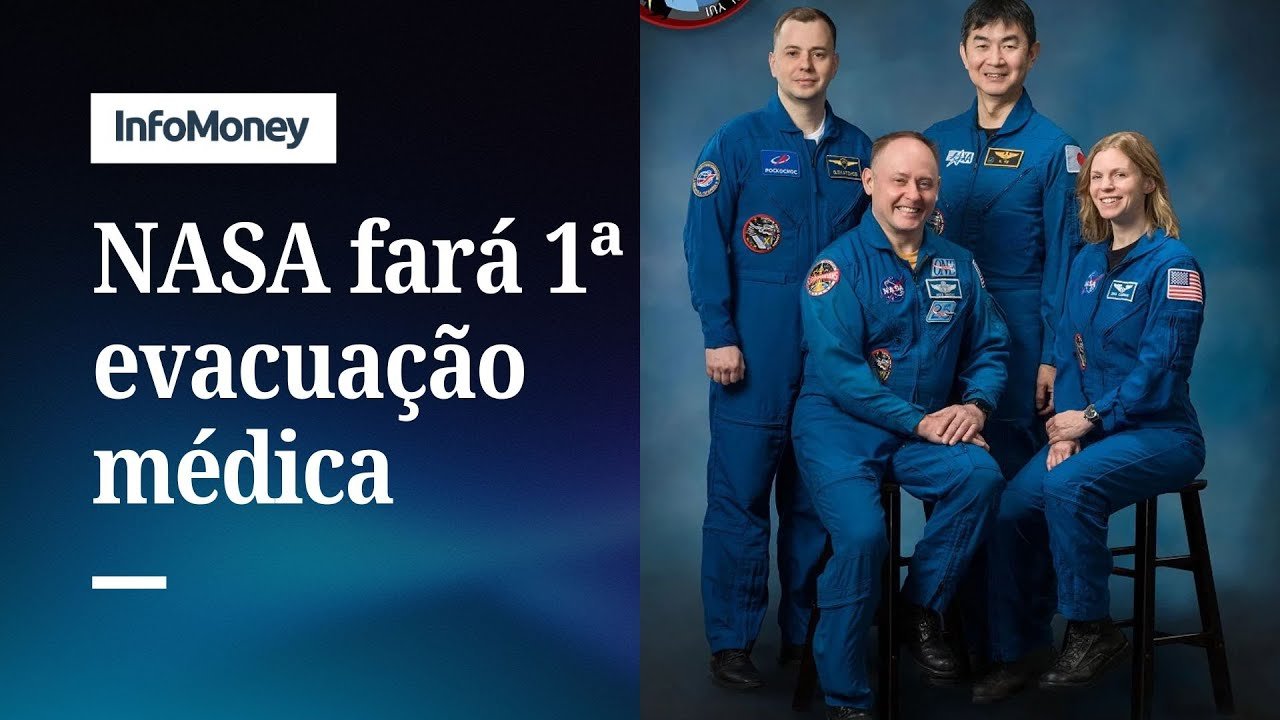 NASA fará a 1ª evacuação médica espacial para resgatar astronauta | InfoMoney News