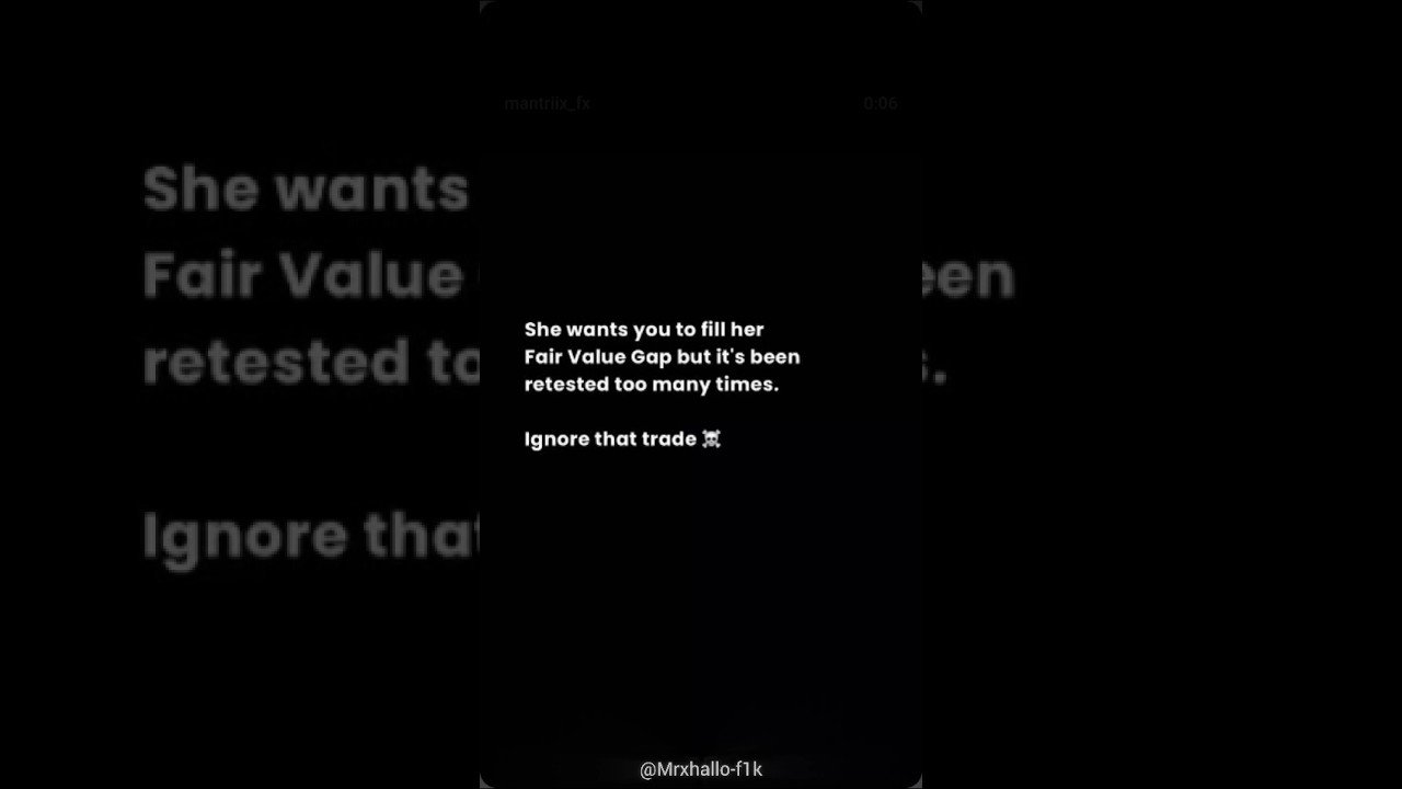 Not every FVG is a trade.#trading #fvg #smartmoney #ict #priceaction #daytrading #forex #shorts