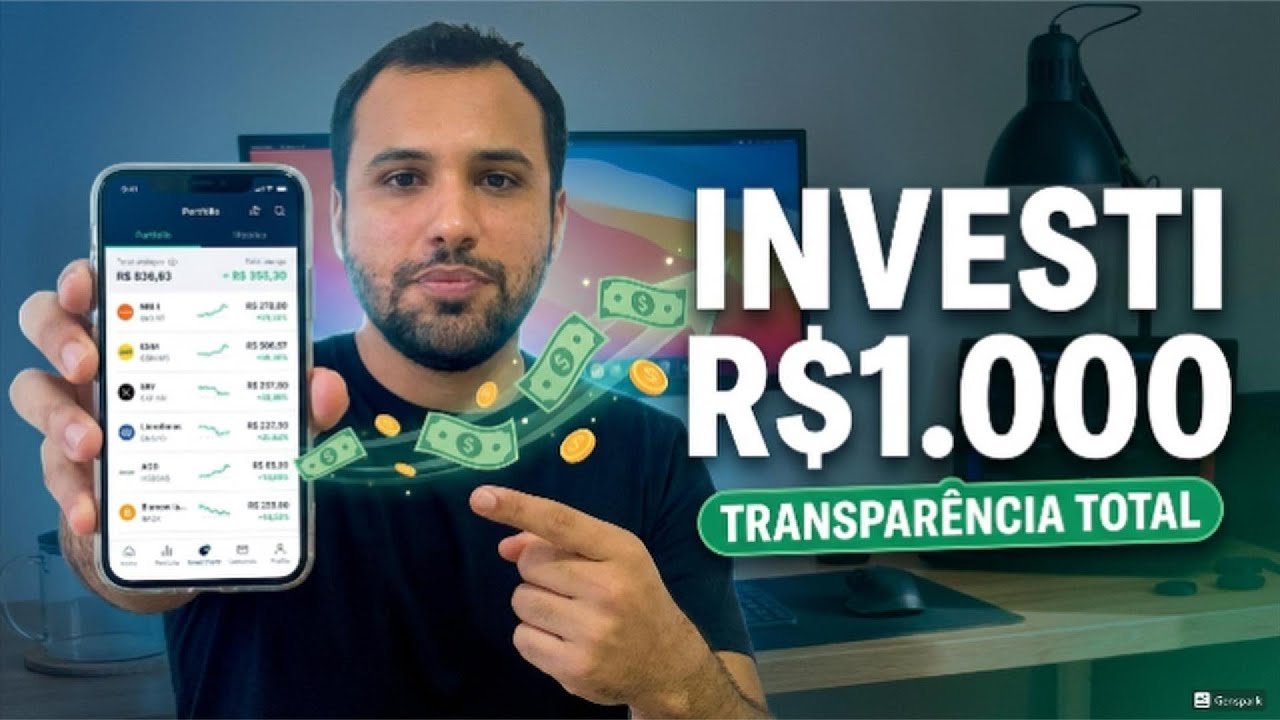 ONDE INVESTIR R$1.000 HOJE? Fiz o teste na prática!