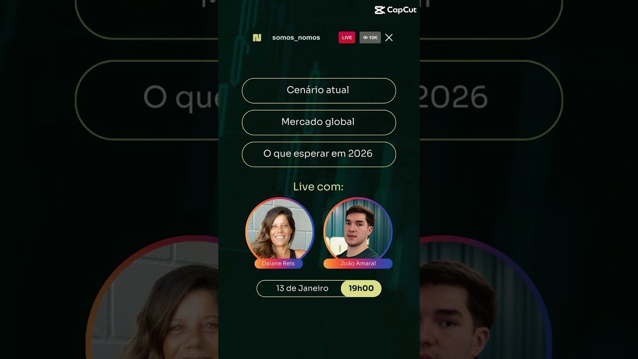 Primeira LIVE do ano .. imperdível !!! Mercado global ..  Onde Investir em 2026 ?! 💰🌎