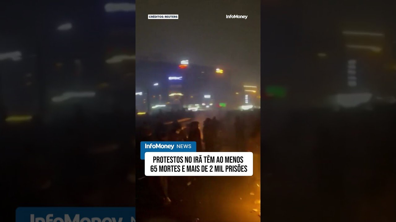 Protestos no Irã já registram ao menos 65 mortes e mais de 2 mil prisões, diz agência