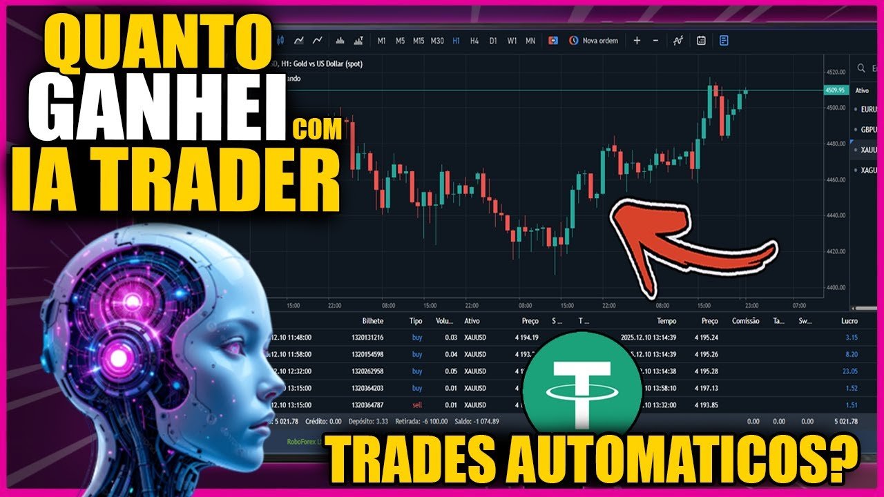 QUANTO GANHEI com essa IA TRADER | INTELIGENCIA ARTIFICIAL que faz OPERAÇÕES TODOS DIAS | AIFINEX