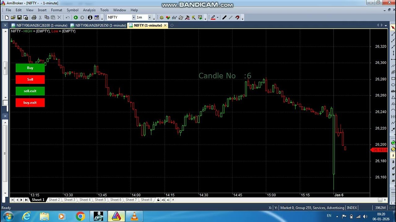 ROBO TRADING NIFTY OPTION 06 JAN 26 .15 LOT TODAY PROFIT .RS.30k