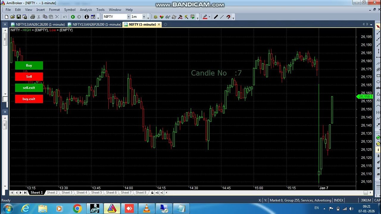 ROBO TRADING NIFTY OPTION 07 JAN 26 .15 LOT TODAY PROFIT .RS.16300
