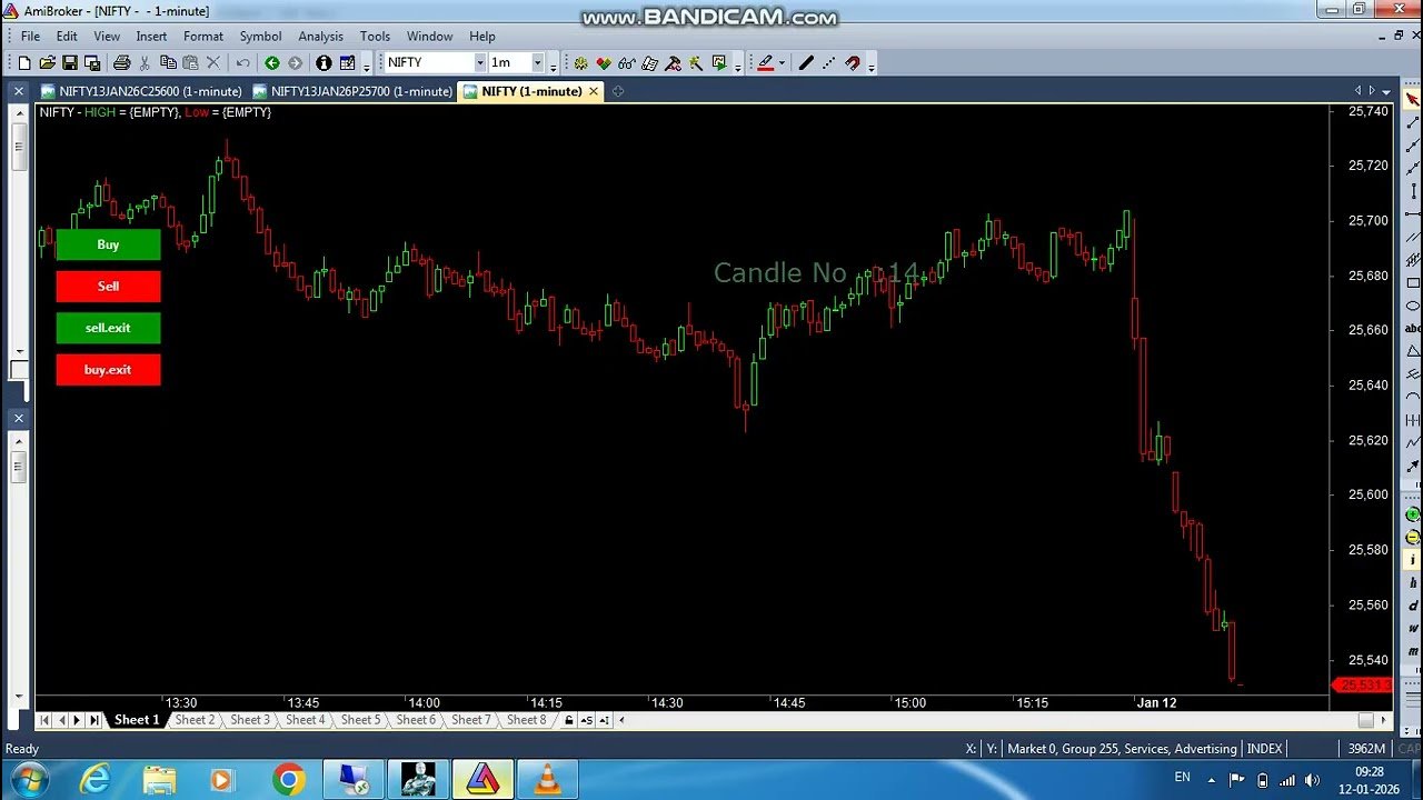 ROBO TRADING NIFTY OPTION 12 JAN 26 .15 LOT TODAY PROFIT .RS.15000