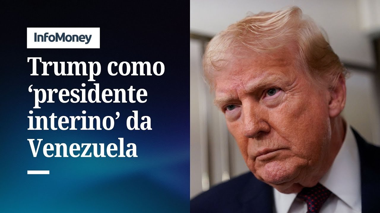 Trump publica montagem como ‘presidente interino’ da Venezuela | InfoMoney News