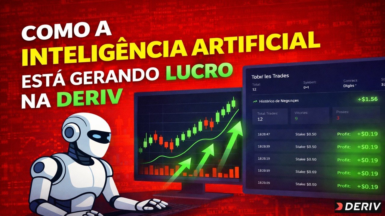 ✔️ COMO A INTELIGÊNCIA ARTIFICIAL  LUCRA NA DERIV E NA VELOZ TRADE