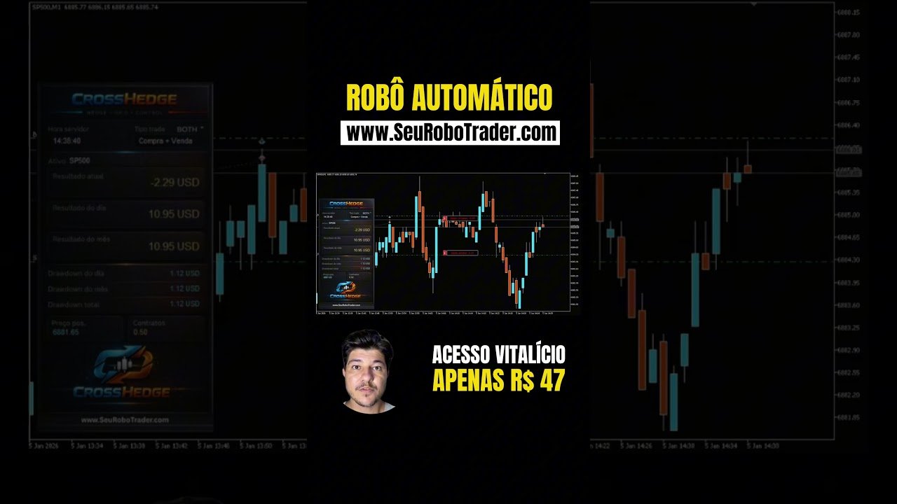 🚀 Cross – Robô versátil opera comprado e vendido
