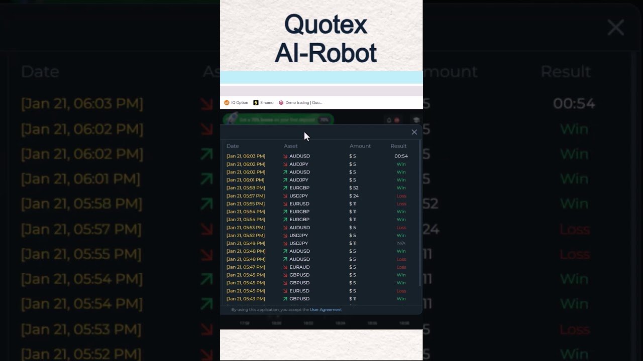 AI robot vs. Quotex: $100 in half an hour. The results were shocking.