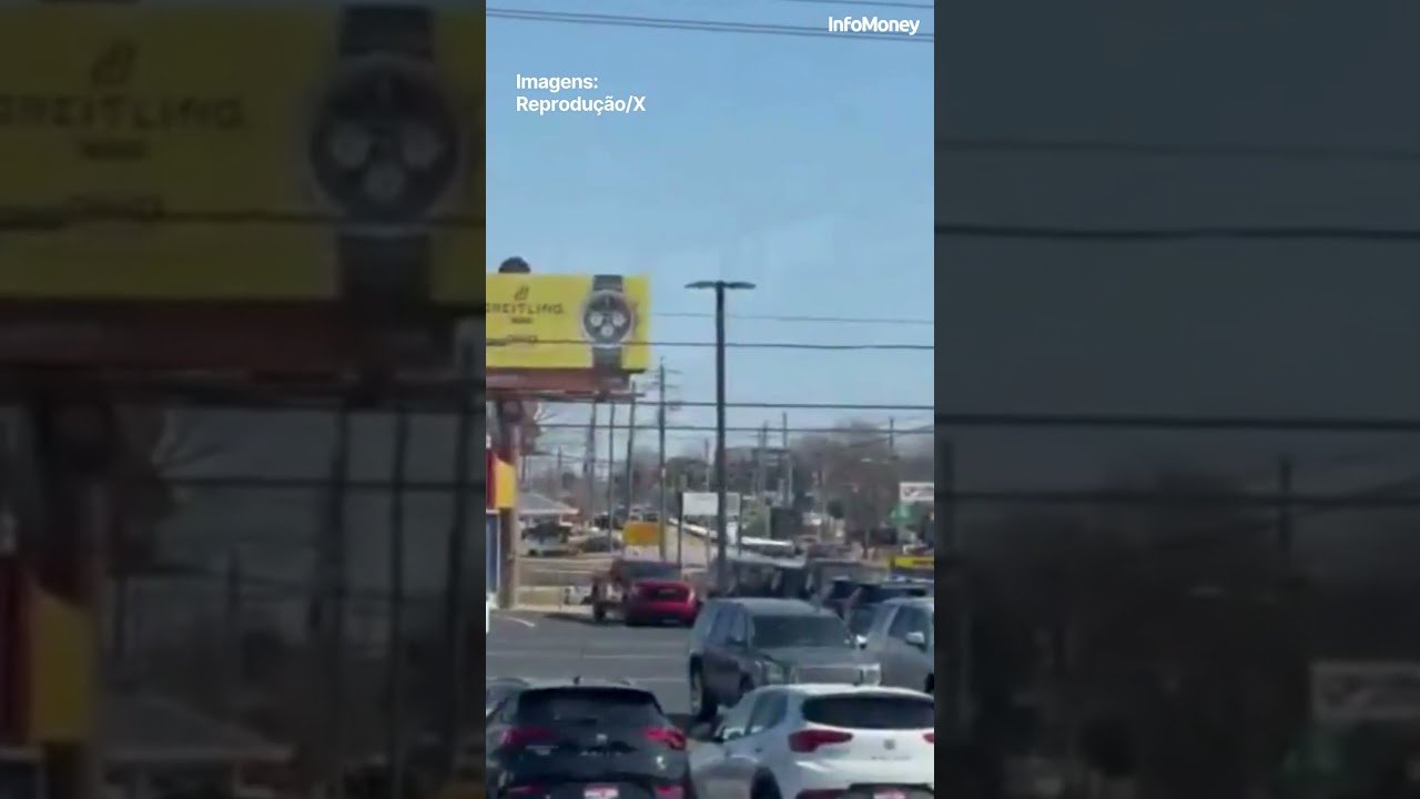 Avião faz pouso de emergência em estrada e atinge 3 carros nos EUA