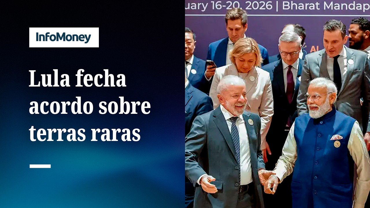 Brasil e Índia assinam acordo sobre terras raras e minerais críticos | InfoMoney News