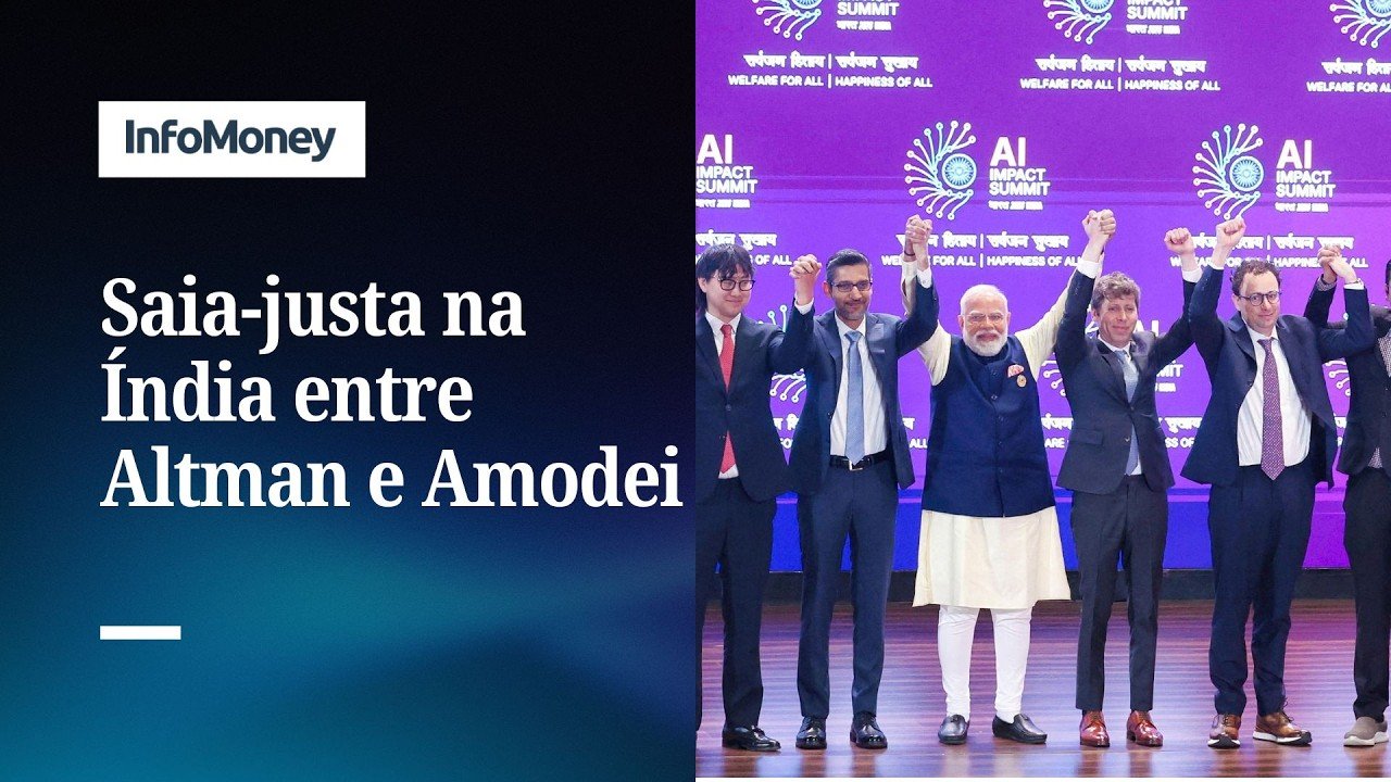 Chefões de OpenAI e Anthropic se recusam a dar as mãos e cena viraliza | InfoMoney News