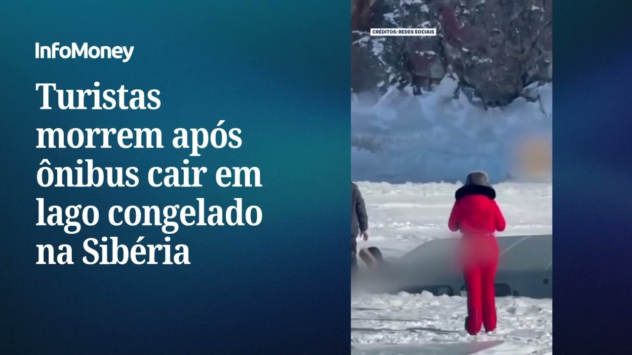 Corpos são encontrados após ônibus turístico cair em lago congelado na Sibéria | InfoMoney News