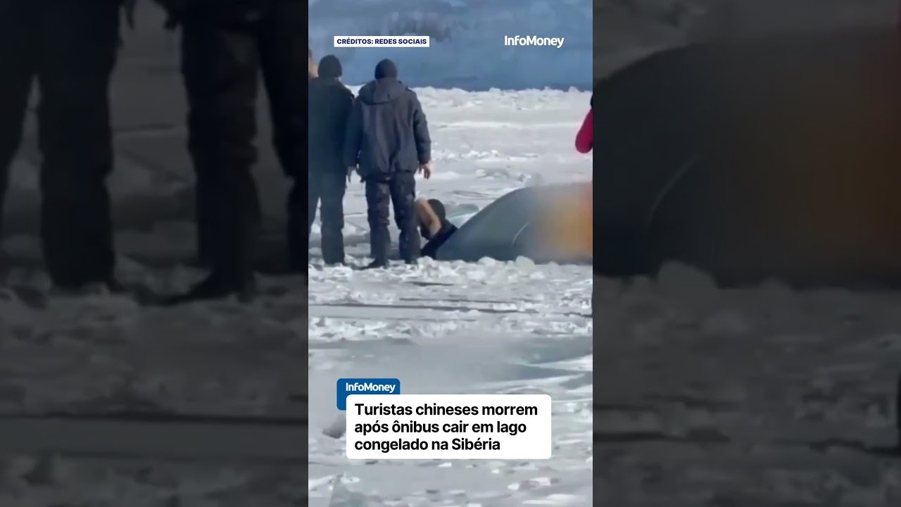 Corpos são encontrados após ônibus turístico cair em lago congelado na Sibéria | InfoMoney News
