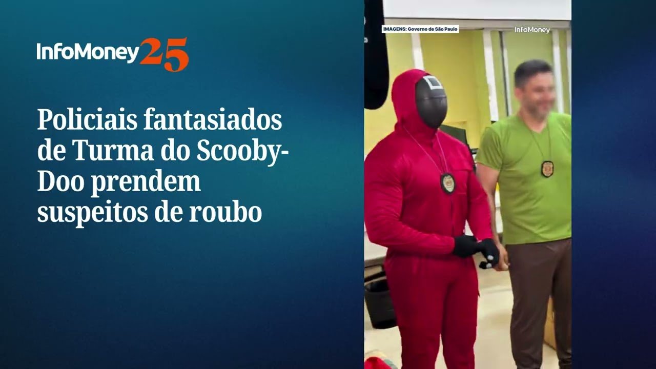 Fantasiados de Turma do Scooby-Doo, policiais prendem suspeitos no carnaval de SP | InfoMoney News